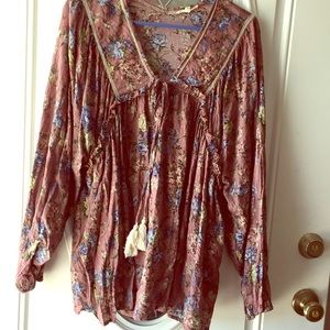 Rose Flowy Top